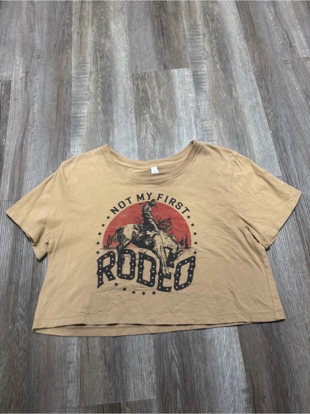 Tan Short-Sleeve Rodeo Graphic Tee